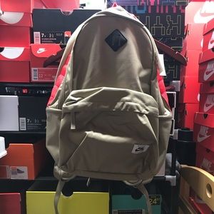 Nike Sb Icon Backpack 15” Laptop Bag Khaki Crimson